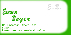 emma meyer business card